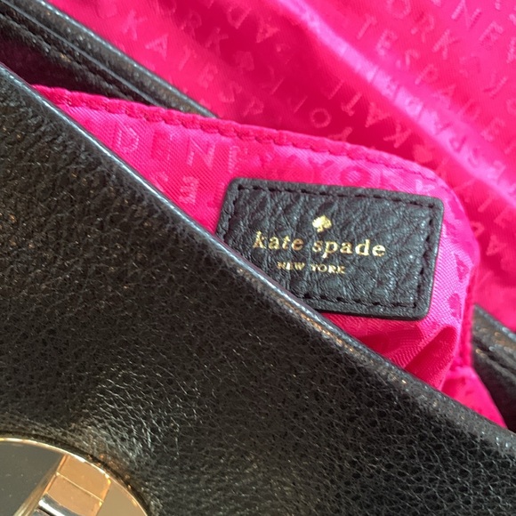 Kate Spade Astor Court Naomi Quilted Crossbody Bag Shimmer Black Chain Small - Picture 11 of 14